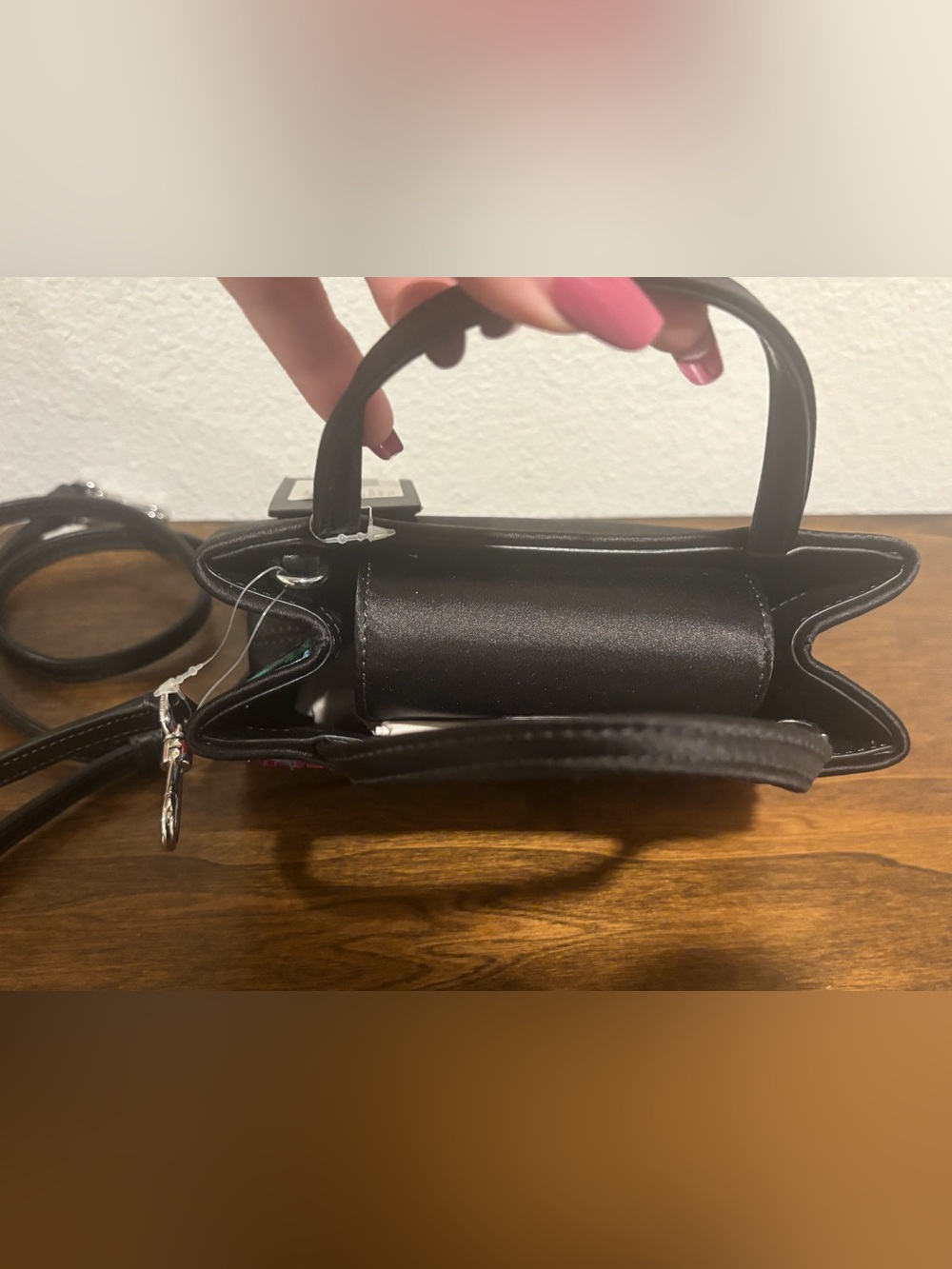 kate spade Mini Black Multi-Color Embroidered Crossbody - Picture 11 of 12